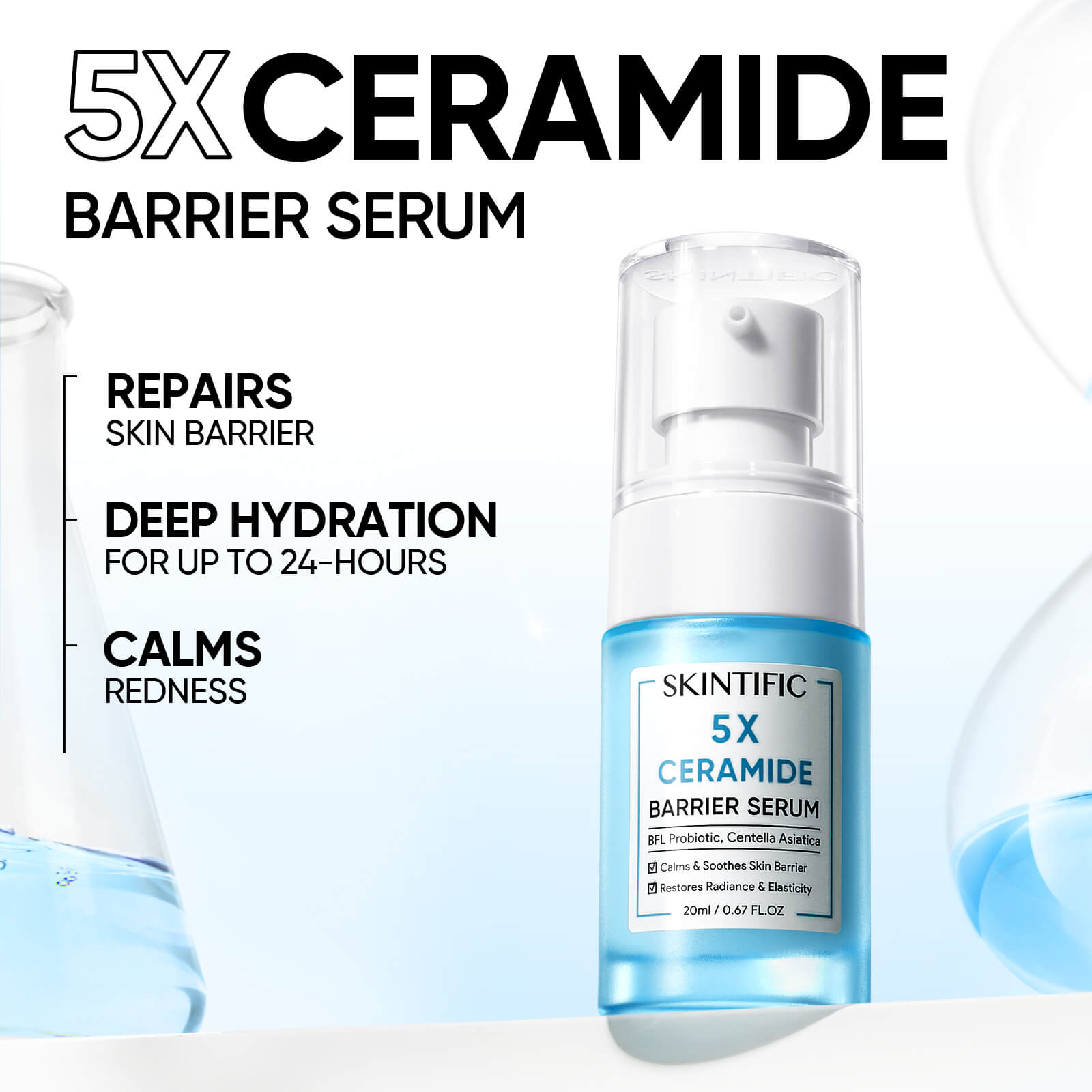 Set de reparación completa de la barrera con 5X ceramidas