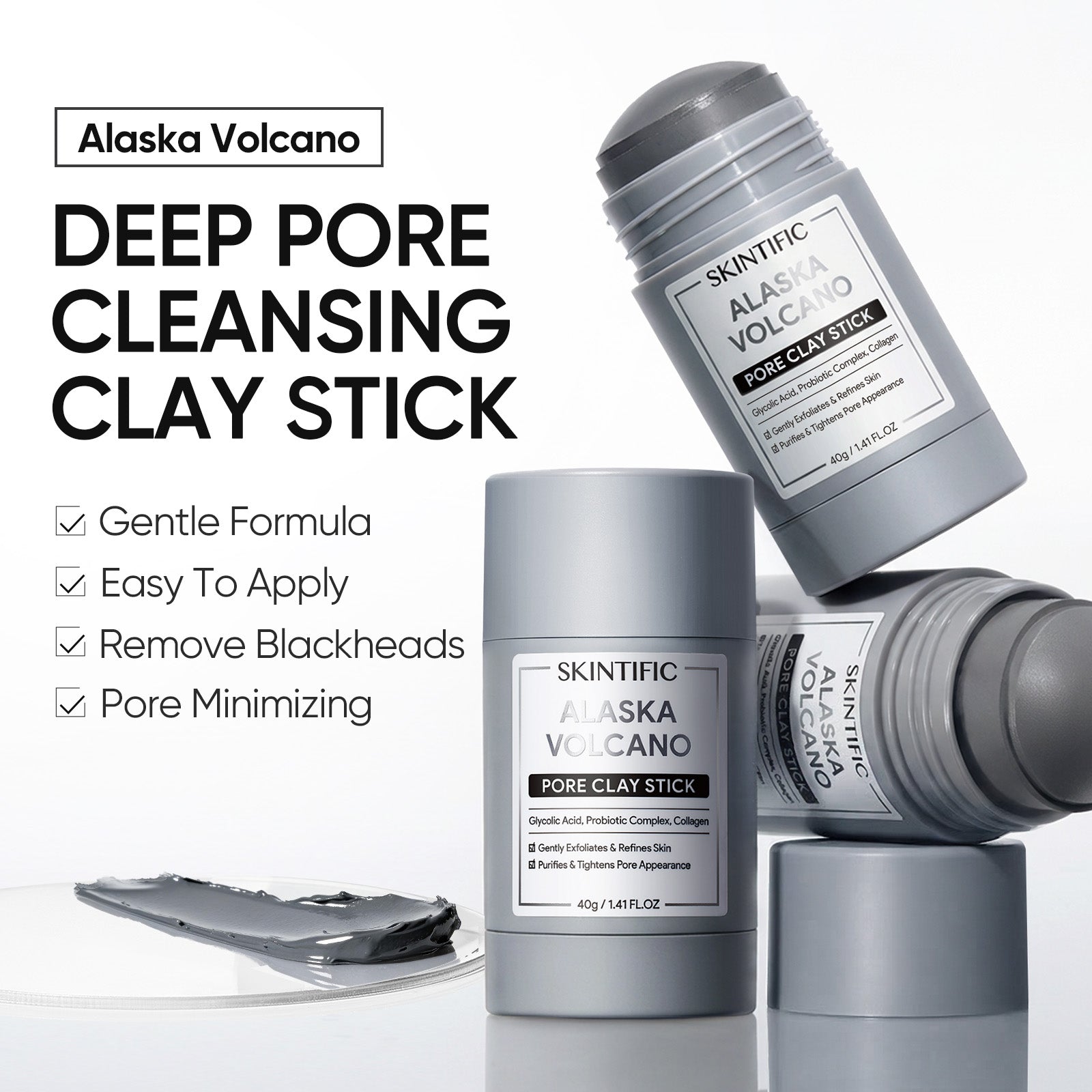 Clay Mask Stick Set for Blackheads, Pores, Texture & Dull Skin