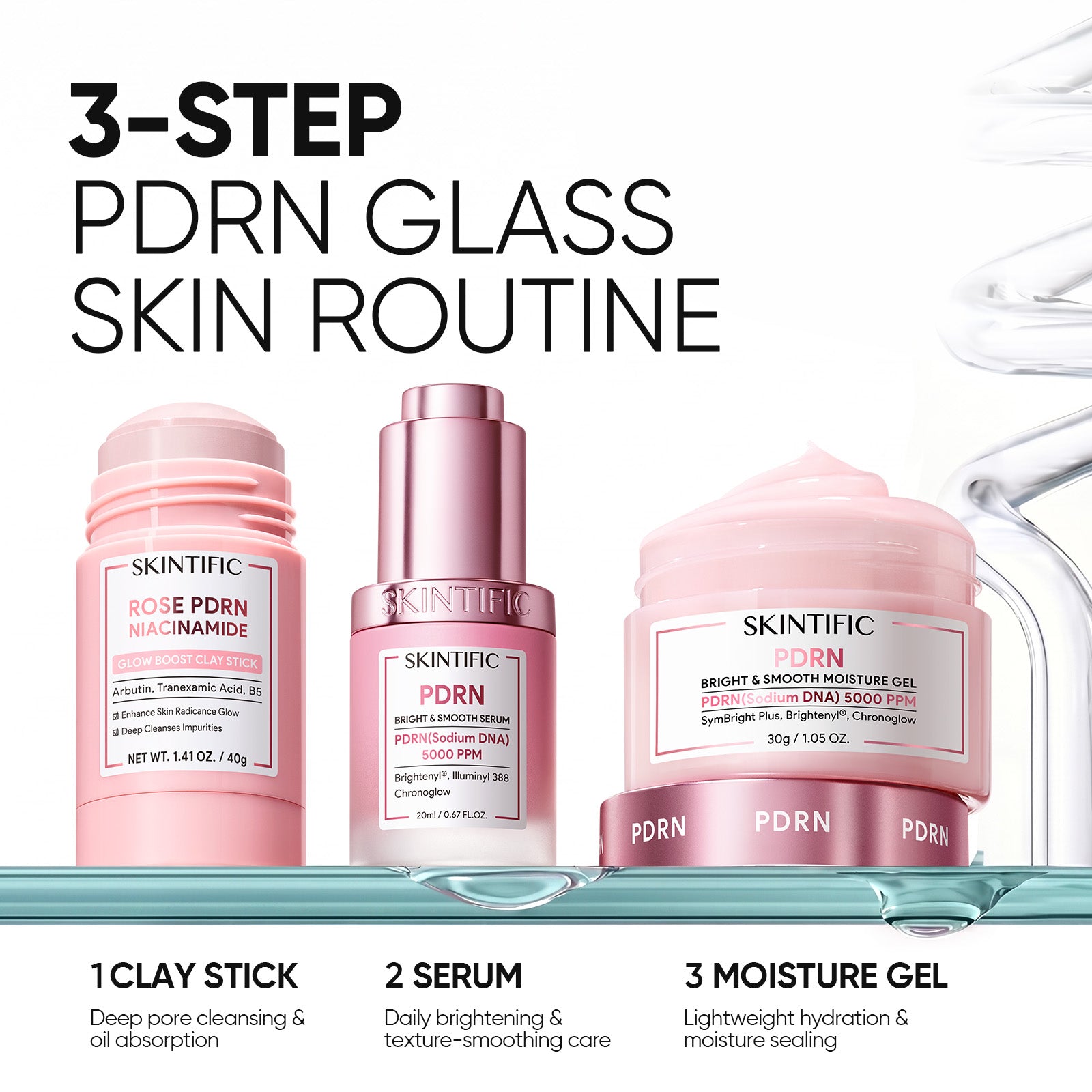 PDRN Bright & Smooth Moisture Gel Cream Moisturizer