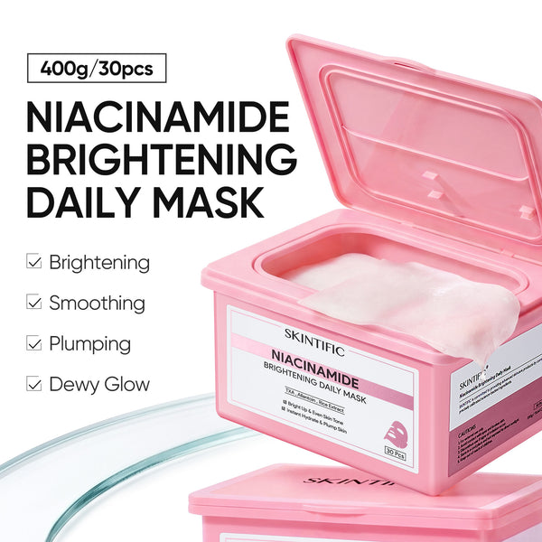 Niacinamide Brightening Quick Mask & Gel Moisturizer Set 2pcs