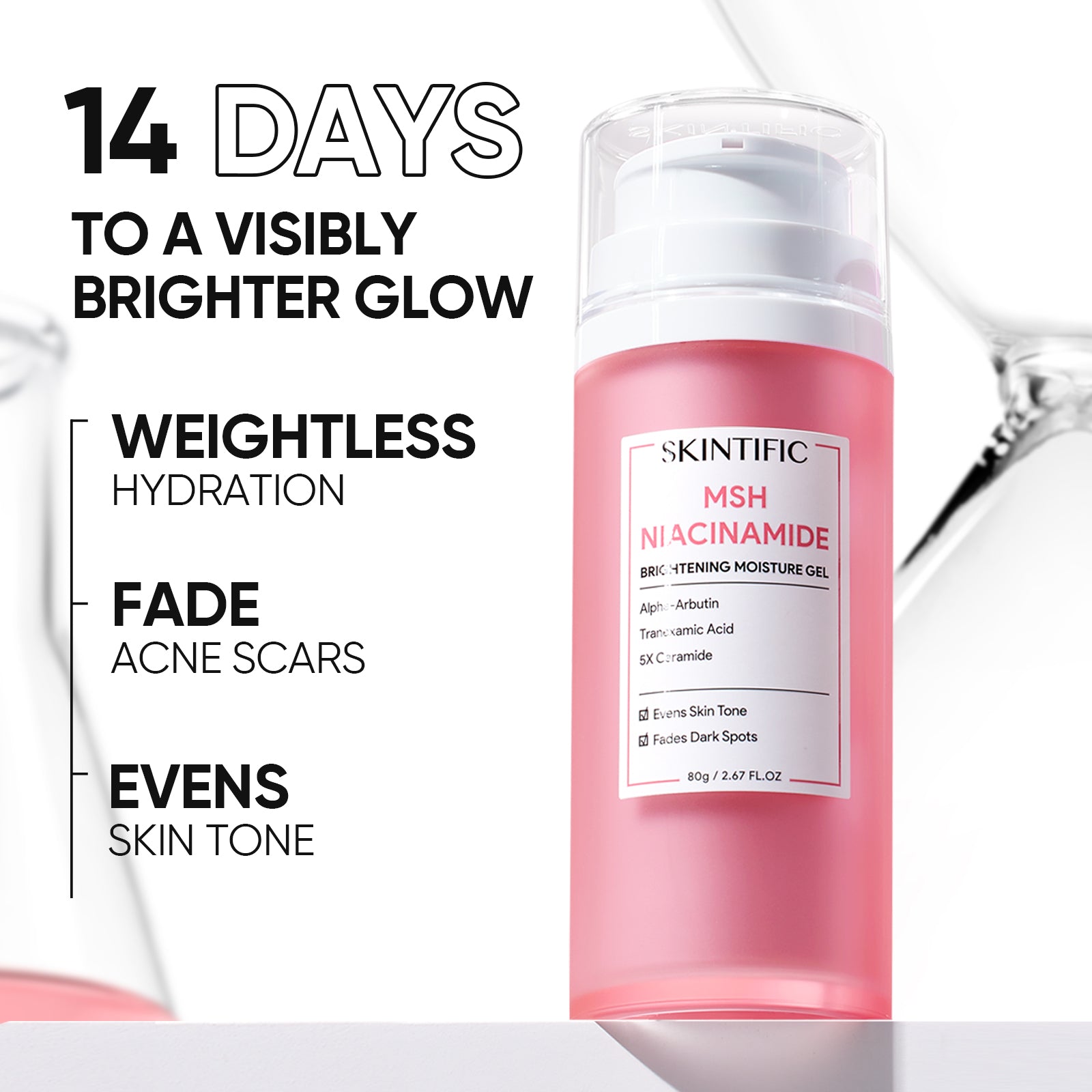 Niacinamide Brightening Quick Mask & Gel Moisturizer Set 2pcs
