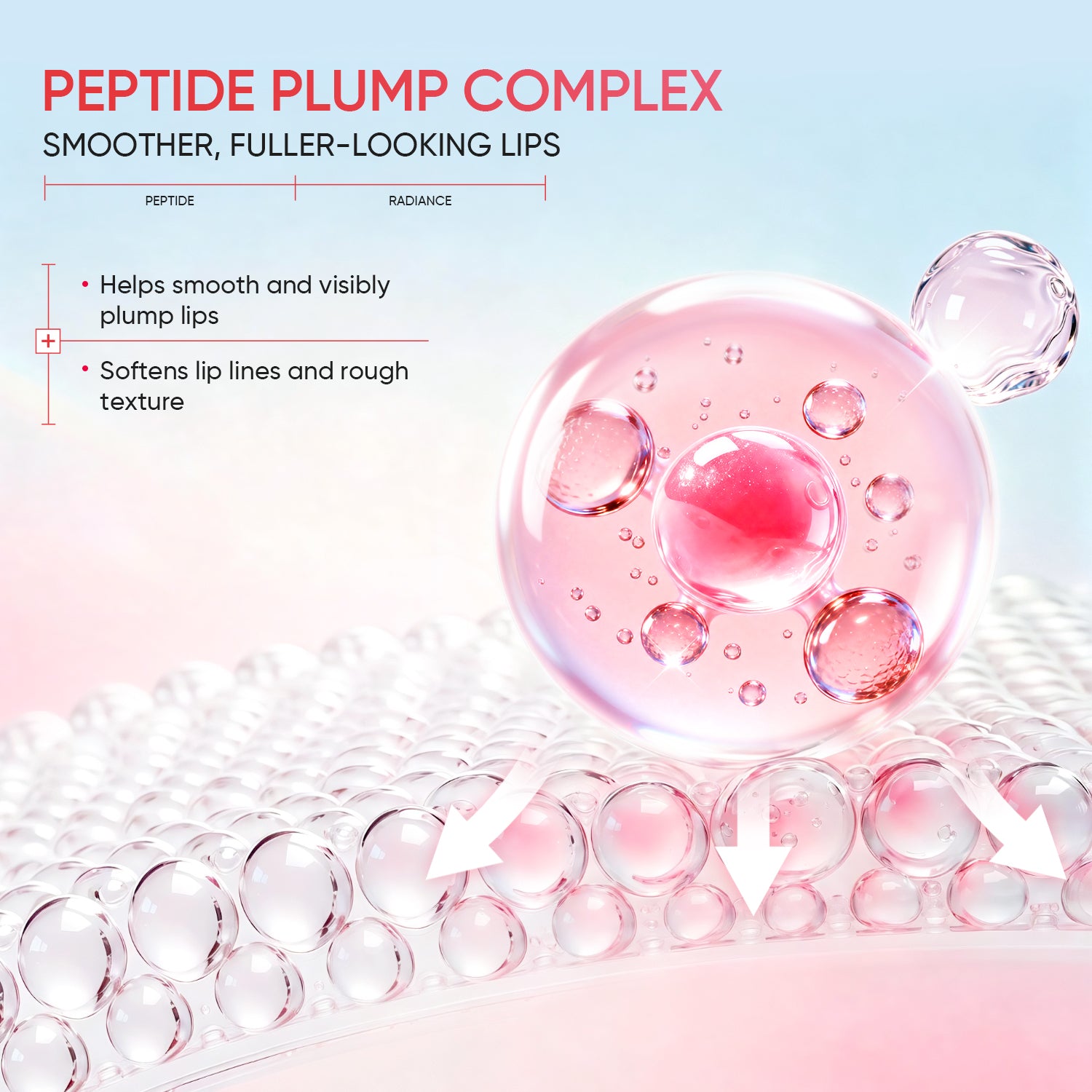 Intensive Moisturizing Glossy Peptide Lip Serum 3Pcs Set