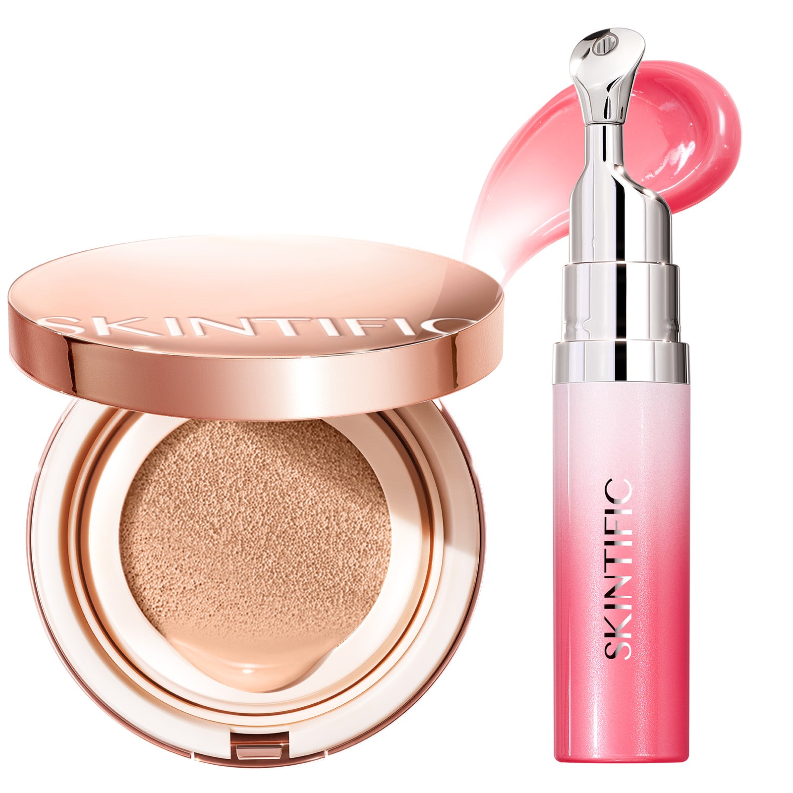Set de Cushion Perfeccionador Cobertura Total y Sérum Labial con Péptidos 2 piezas