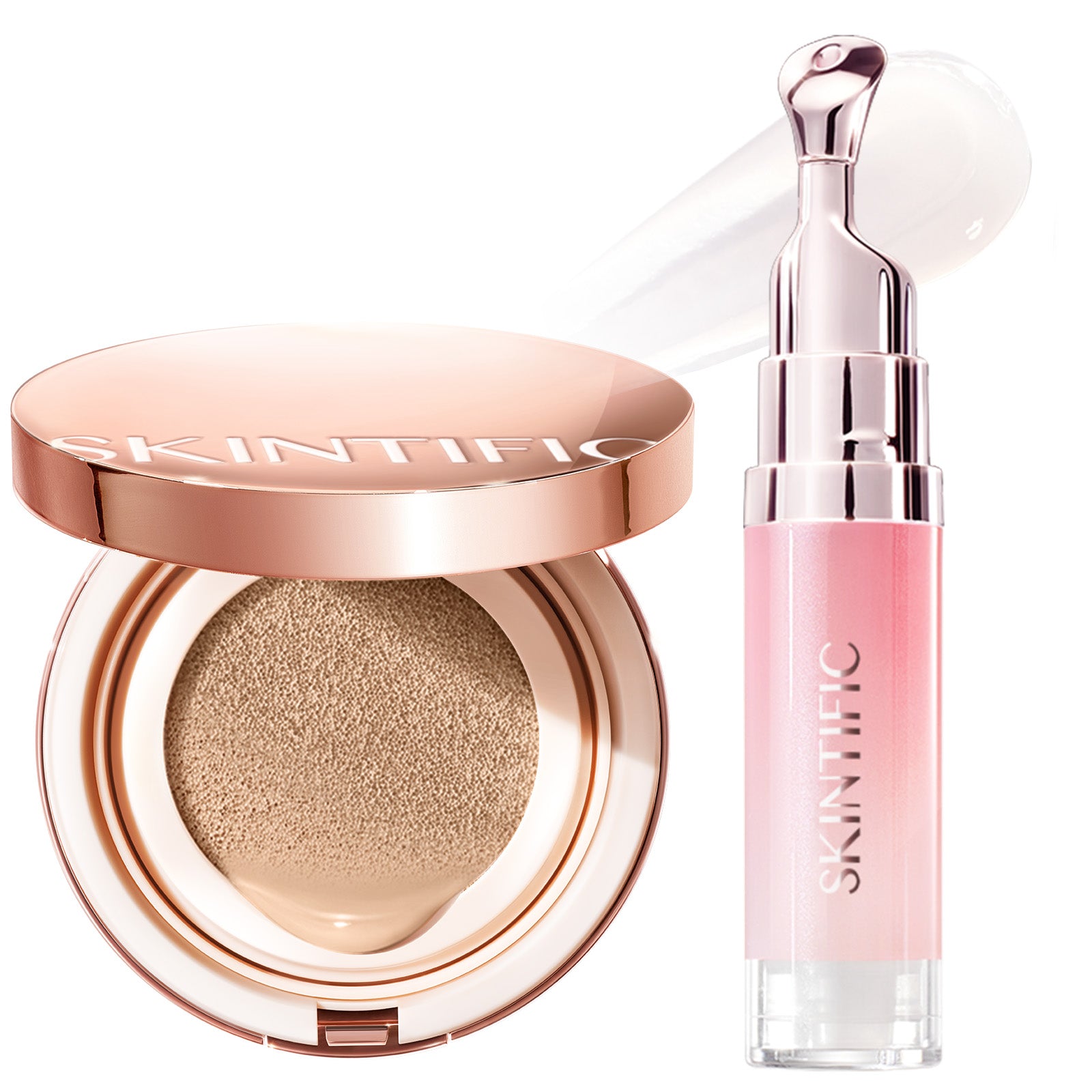 Set de Cushion Perfeccionador Cobertura Total y Sérum Labial con Péptidos 2 piezas