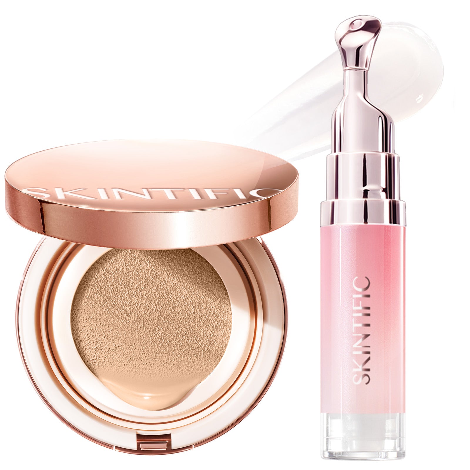 Set de Cushion Perfeccionador Cobertura Total y Sérum Labial con Péptidos 2 piezas