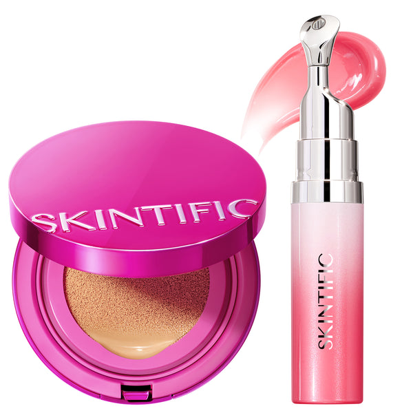 #Cushion Color_04 Beige#Lip Serum Color_01 Baby Pink