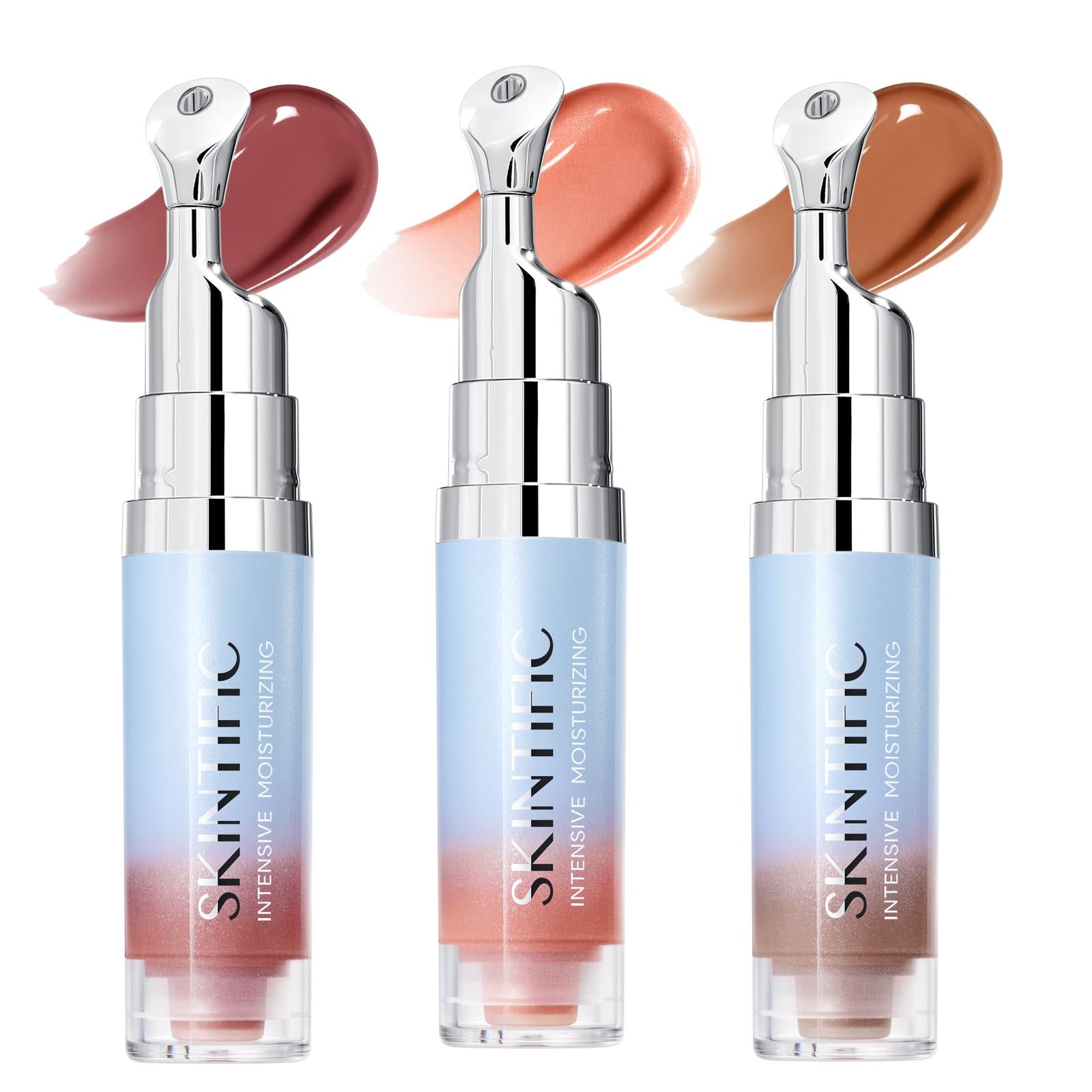 Intensive Moisturizing Glossy Peptide Lip Serum 3Pcs Set