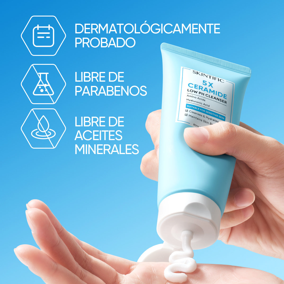 Limpiador facial 5X Ceramidas pH bajo