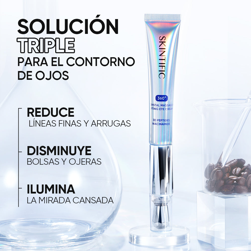 Crema Lifting para Ojos con Masajeador 360° de Cristal