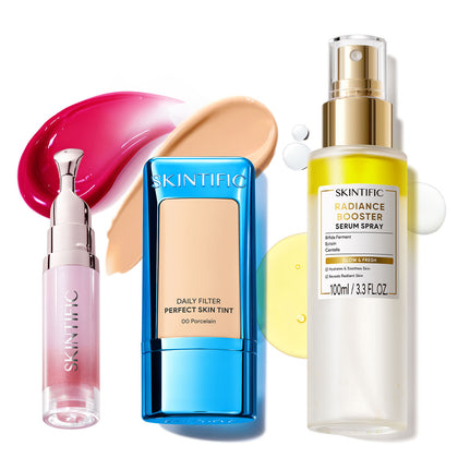 Skin Tint, Glow Serum Spray & Lip Serum Set