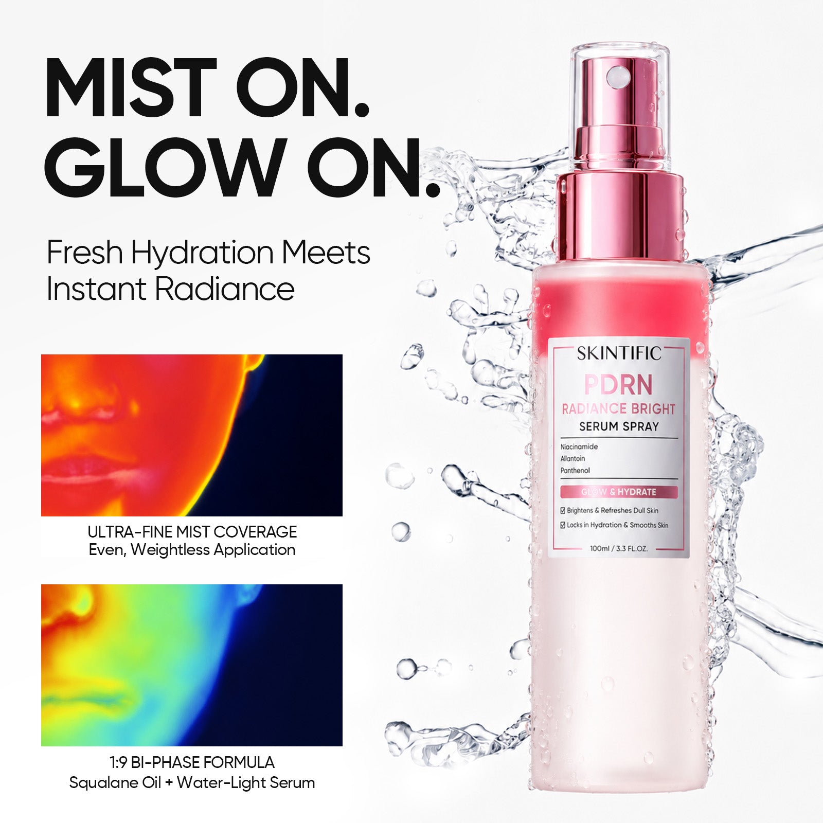 Spray sérum iluminador de PDRN Radiance