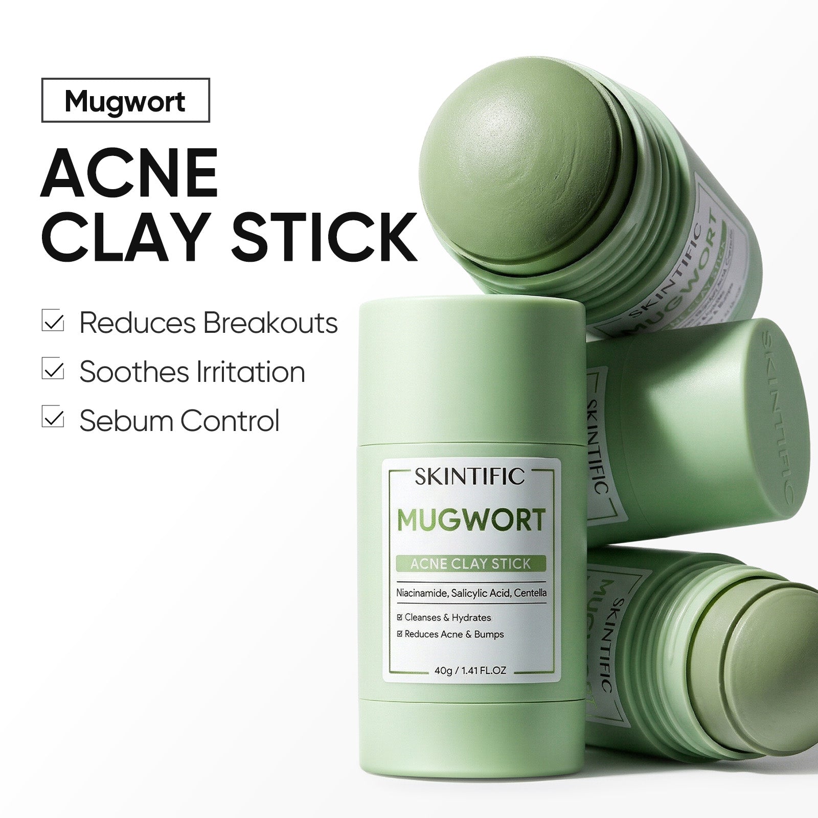 Pore Reset Clay Stick Set for Blackheads, Breakouts & Rough Texture