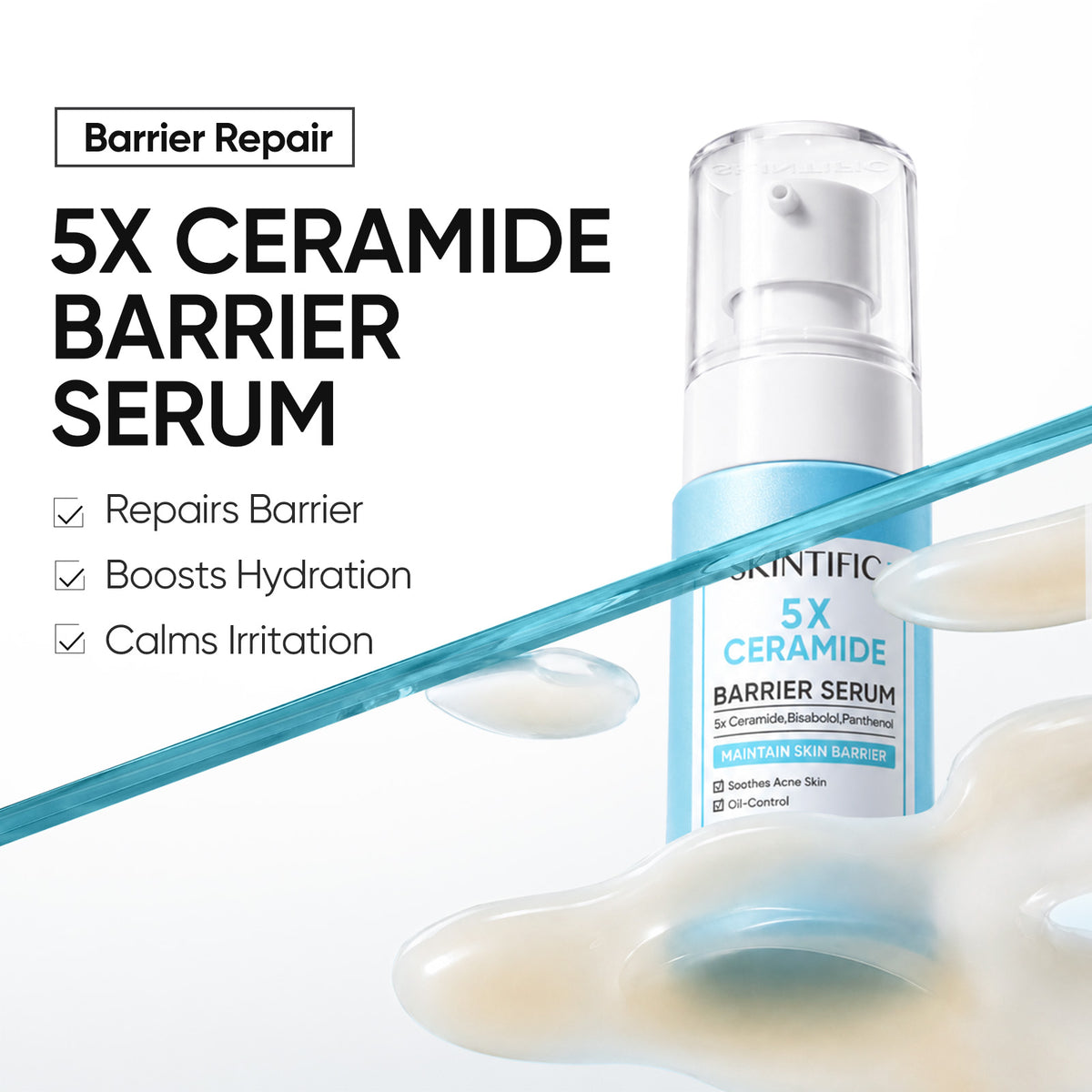 Set de reparación completa de la barrera con 5X ceramidas