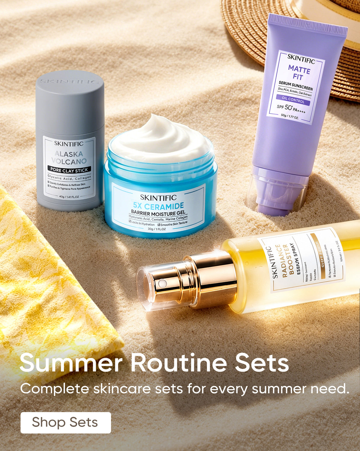 Vacation Glow Kit Travel Skincare Routine