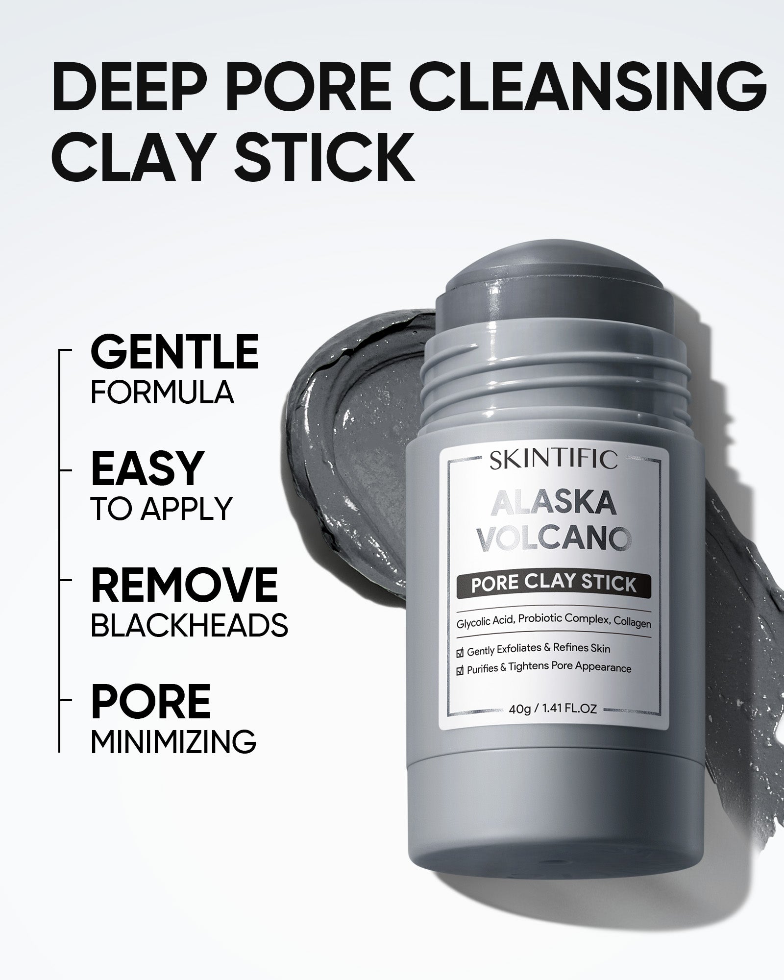 Set de Skincare Glow Asequible Gel de Ceramidas 5X Mascarilla en Barra de Arcilla Volcánica de Alaska Spray Potenciador de Luminosidad y Sérum Labial con Péptidos