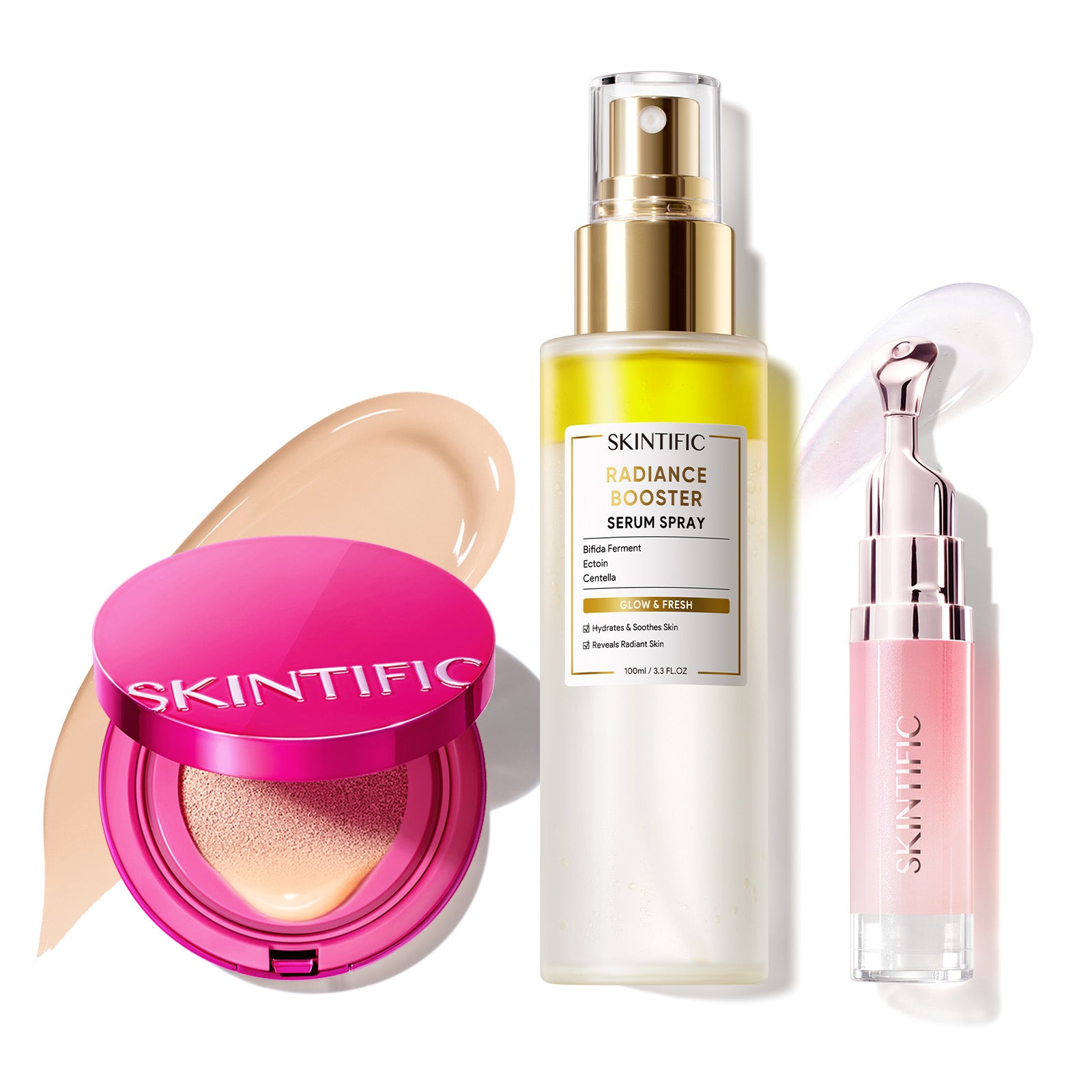 Glow Makeup Set with Cushion, Face Mist & Lip Serum