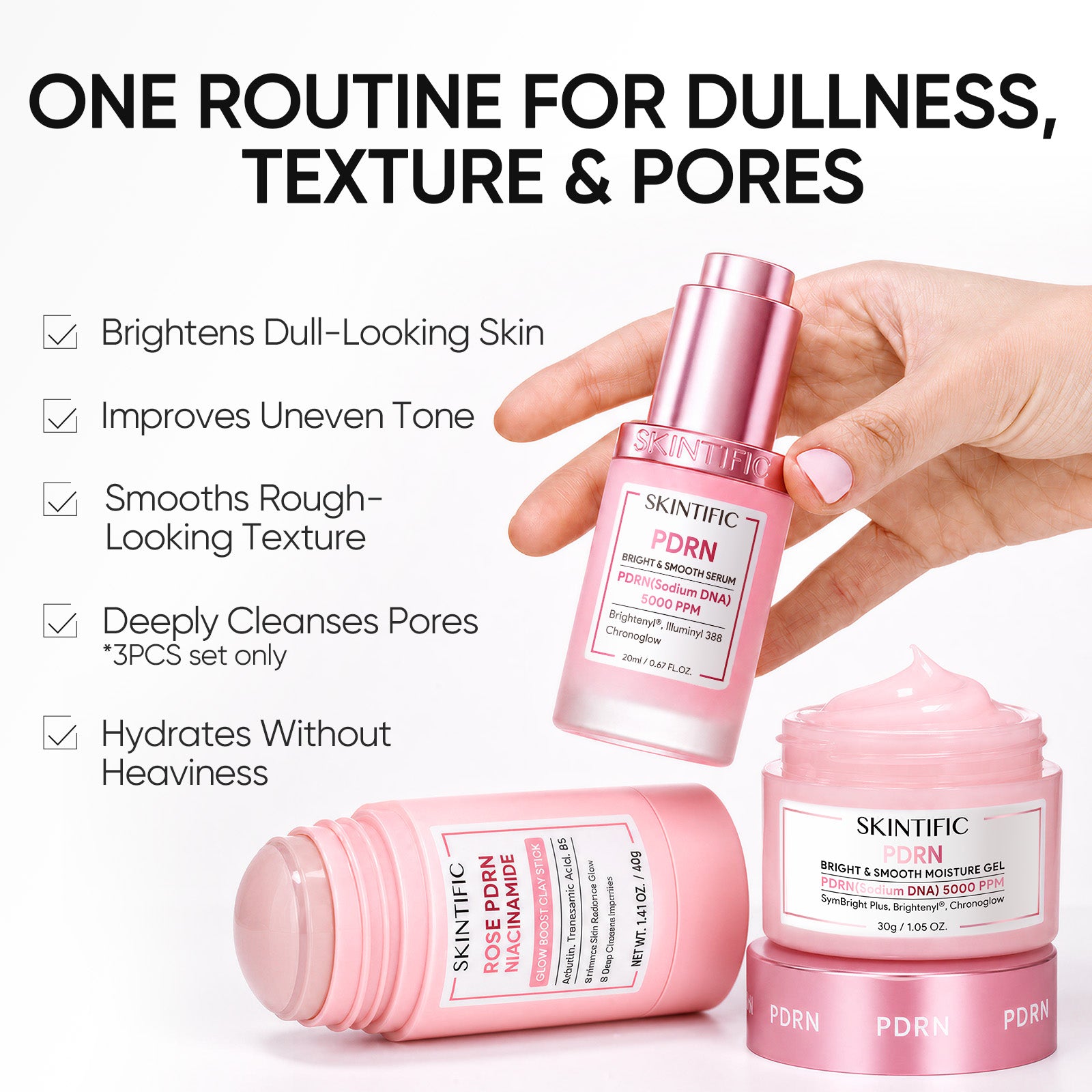PDRN Bright & Smooth Moisture Gel Cream Moisturizer
