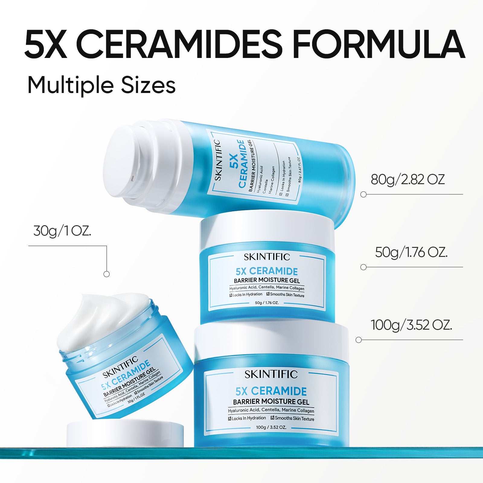 Gel Hidratante Reparador de la Barrera con 5X Ceramidas