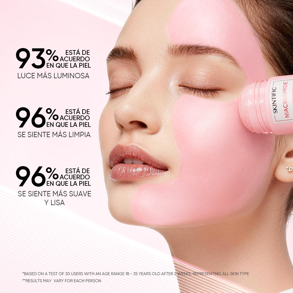 Mascarilla en barra de arcilla iluminadora con Niacinamida