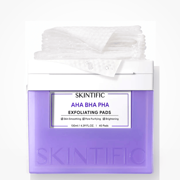 Toallitas exfoliantes AHA, BHA y PHA