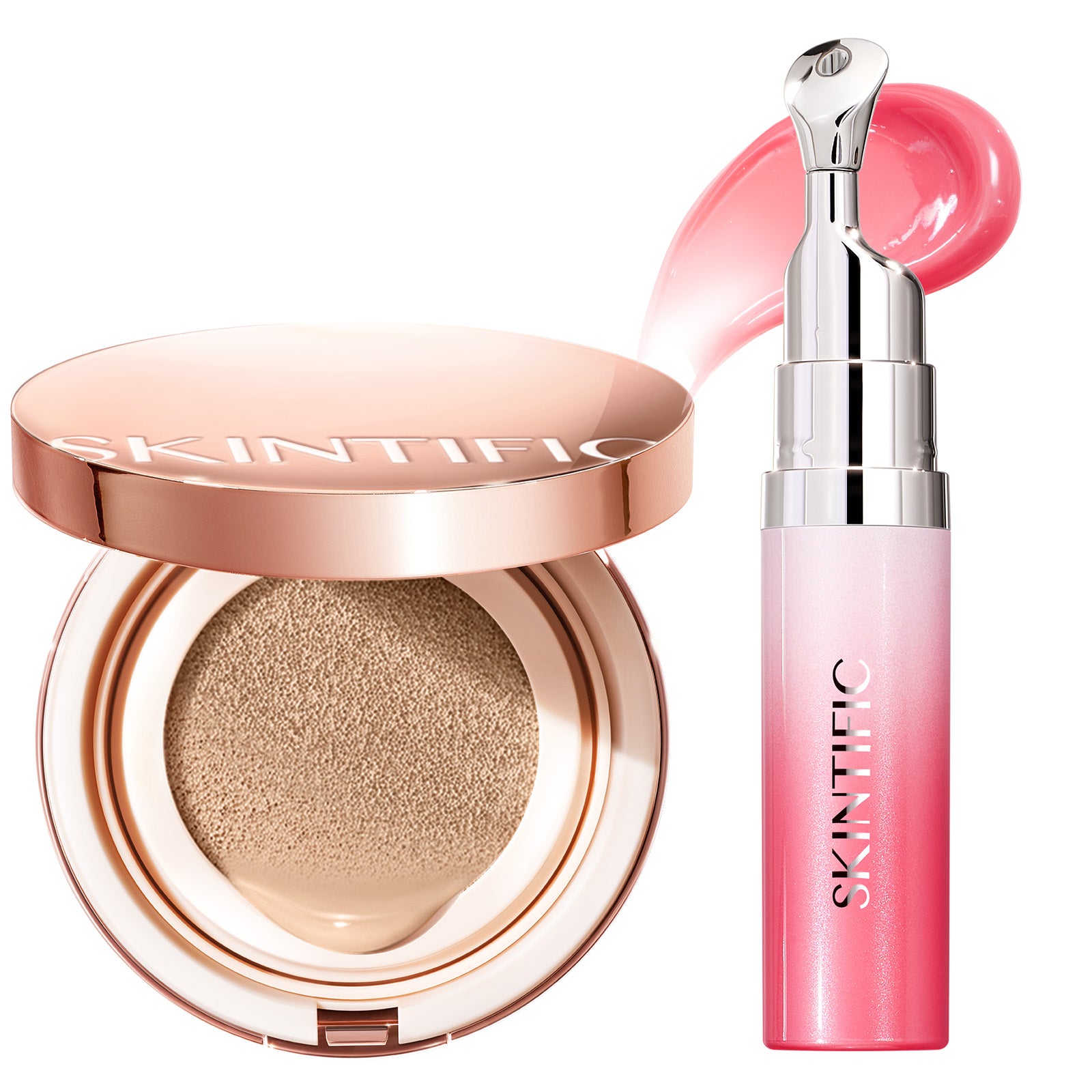 Set de Cushion Perfeccionador Cobertura Total y Sérum Labial con Péptidos 2 piezas