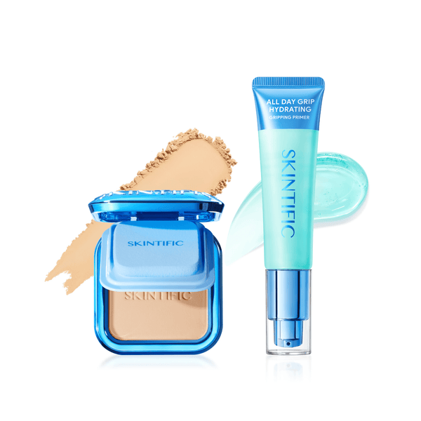 Gripping Primer & Powder Foundation Makeup Set